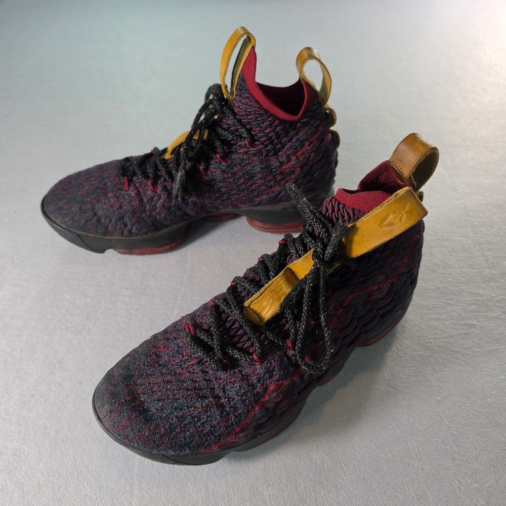 Nike LeBron 15 New Heights Dark Atomic Teal Team Red 897648-300 Mens Size 8